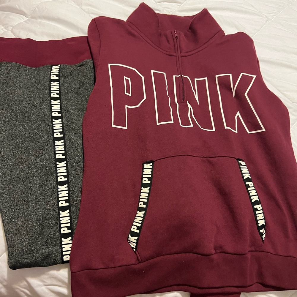 Pink jogging suit